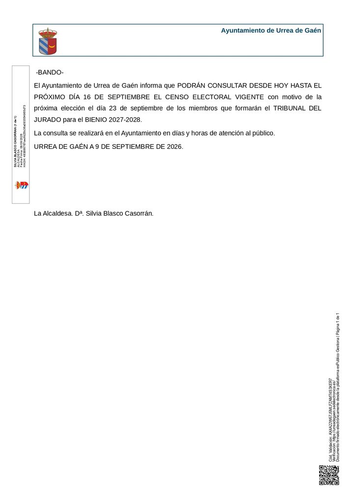 BANDO INFORMATIVO 
