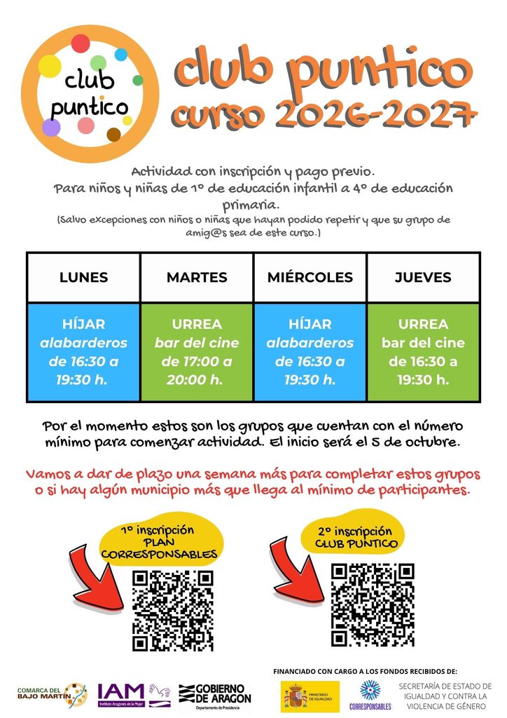 Club Puntico 2026-2027 