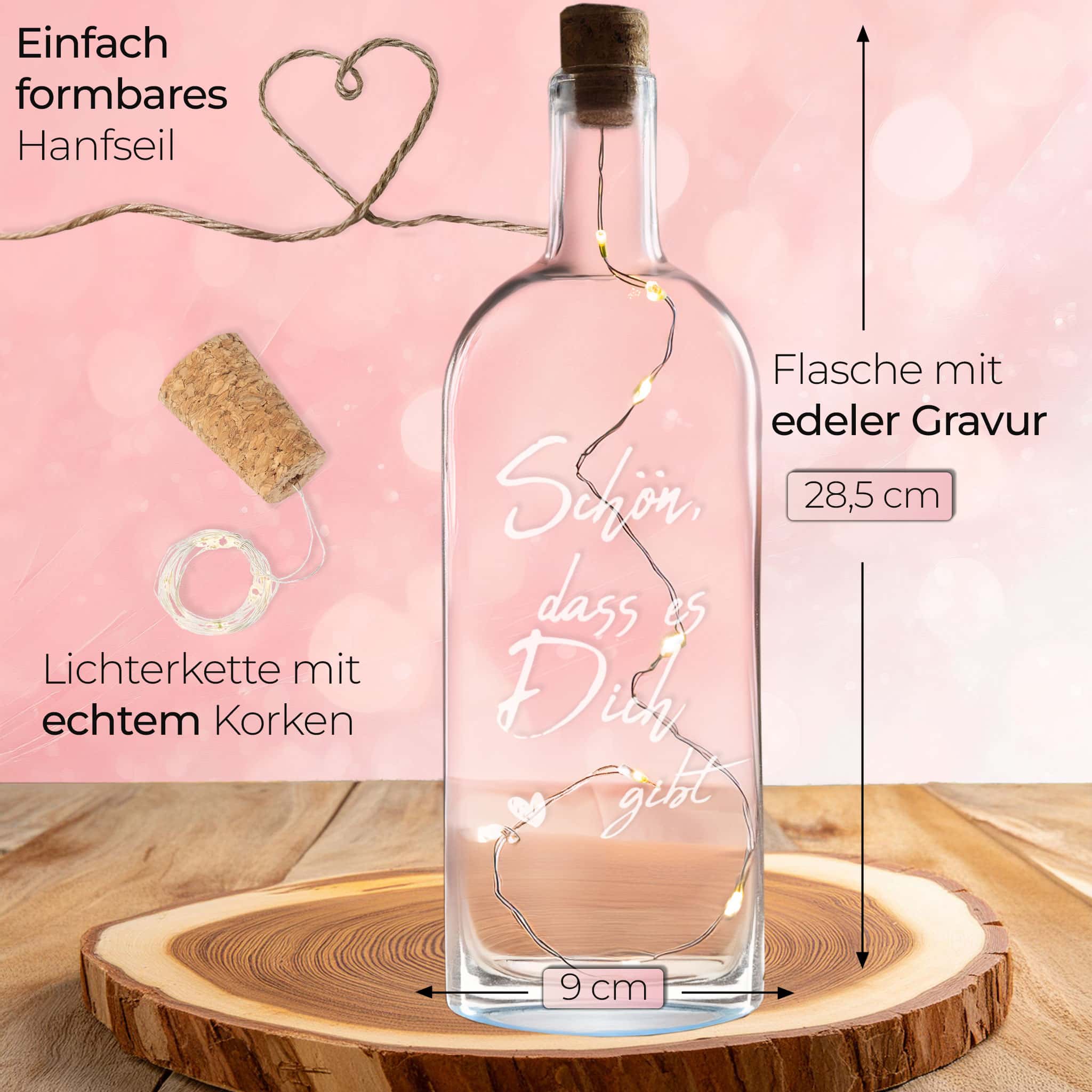 Flaschenlicht Graviert – Bild 5