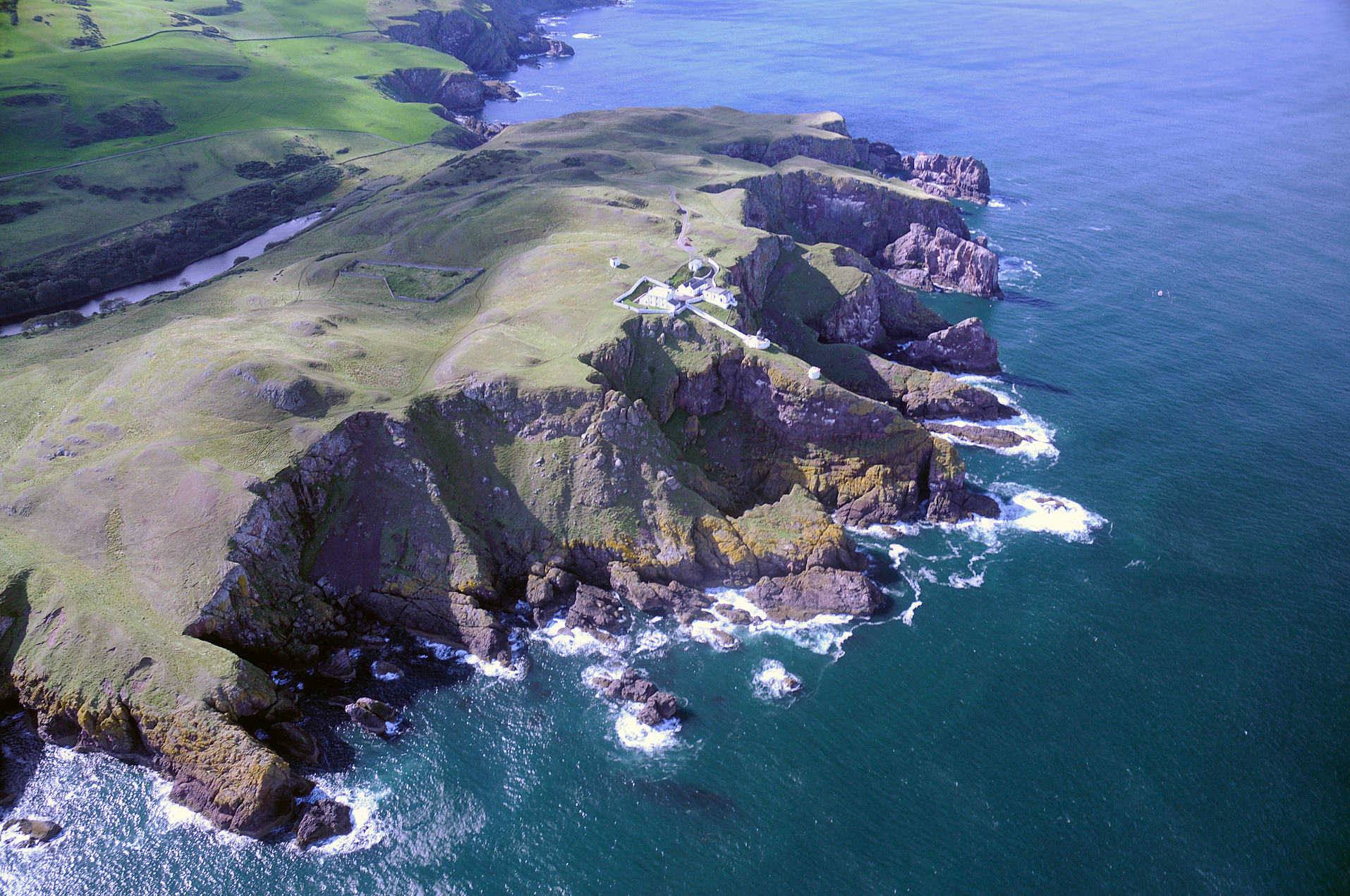 Aerial view of St Abbs Head