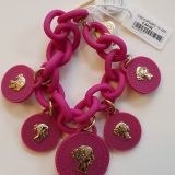 OPS!OBJECT Bettelarmband Armband Pink mit 5 Münzen