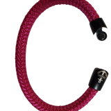 “Moin” im CRANBERRY Style 8 mm Segeltau mit silbernem oder schwarzem magnetischem Edelstahlverschluss