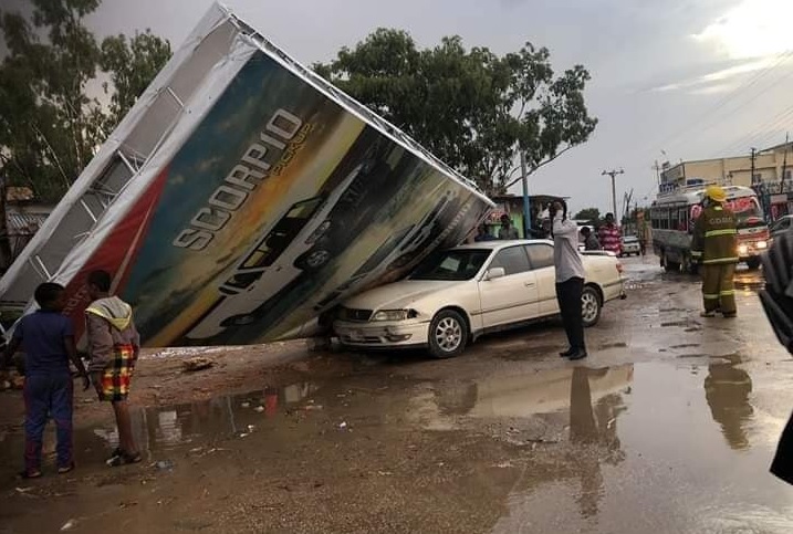 Mid ka mid ah Boodhadhka dhacay oo ku jiifsaday gaadhi Hargeysa 27, August 2019.