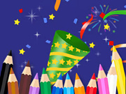 Coloring Book: Happy New Year