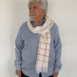 Cream egyptian cotton scarf