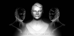 copyright-www.architecture-art.com-woman-head-sculptuur