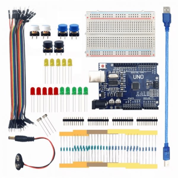 Kit Uno Iniciante - 80 Peças para Arduino