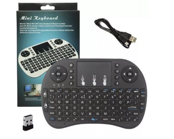 Mini teclado sem fio para tv smart tv box, notebook , celular