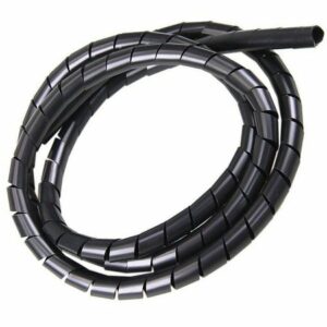 Organizador de Cabos Espiral 10mm Preto