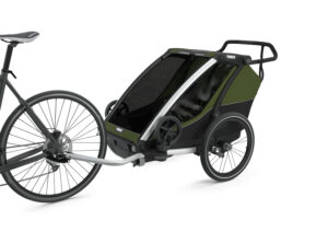 thule chariot cab cypress green cykelvagn