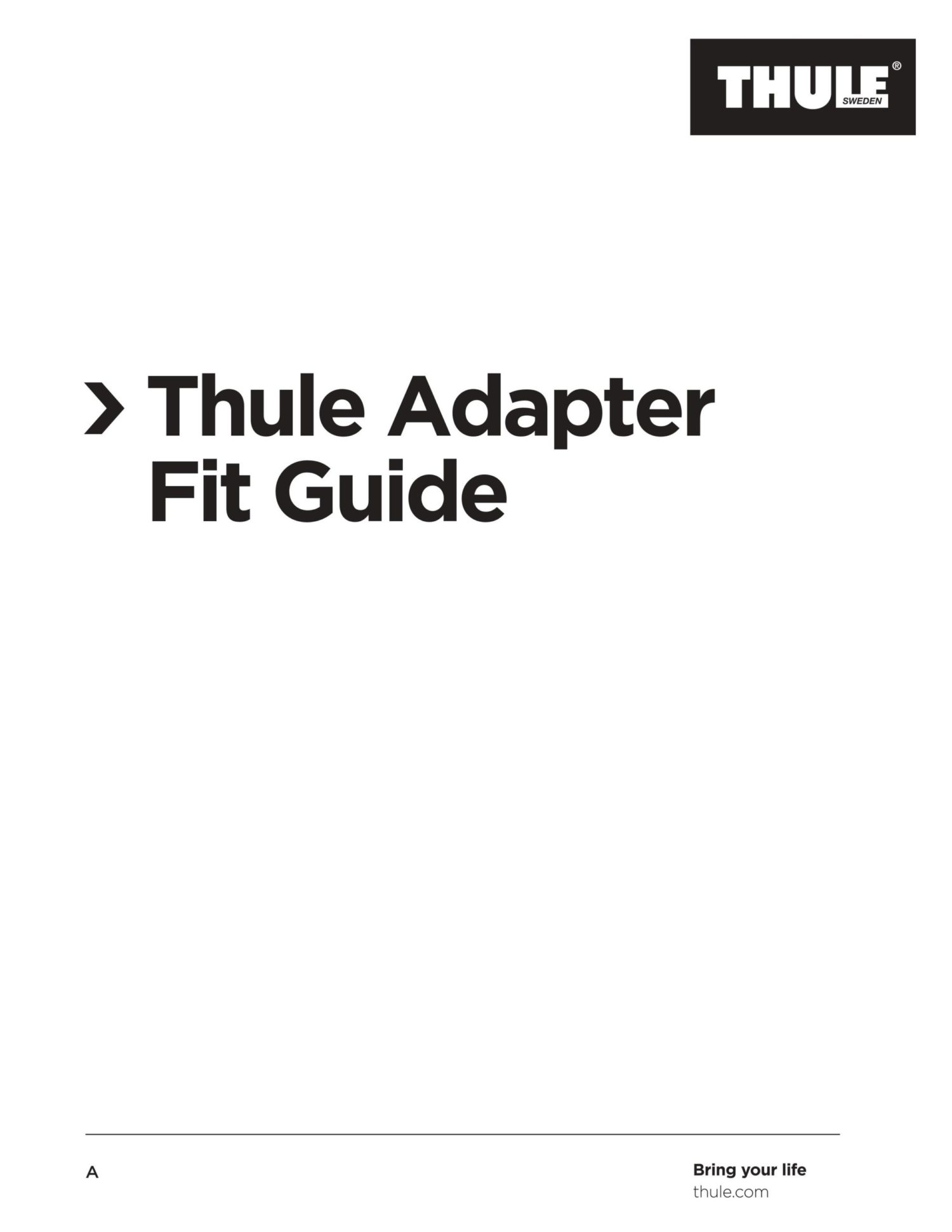 thule axle adapter cykel guide