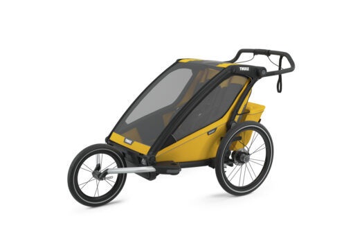 thule chariot sport 2 black spectra yellow jogging kit