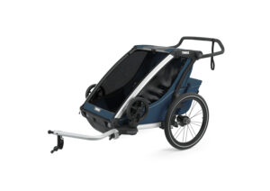 thule chariot cross 2 majolica blue cykel kit
