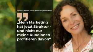 Vorher-nachher: Fallbeispiel Christina Weidner