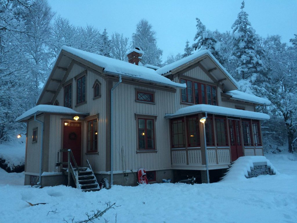 Ett hus som arkitekt Albert Svensson har ritat.