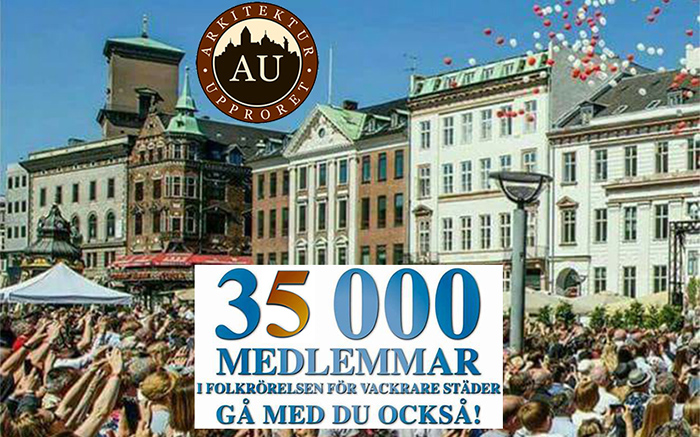 Arkitekturupproret har nu 35000 medlemmar.