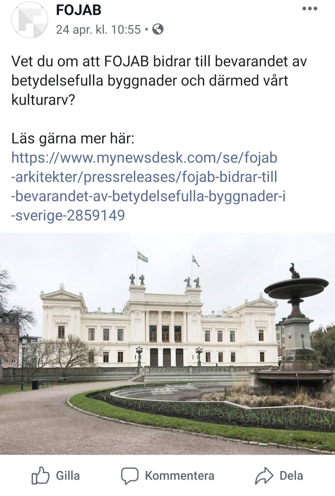 Fojab kallar sig för bevarare. Låt oss aldrig glömma rivningen av rådhuskvarteret.