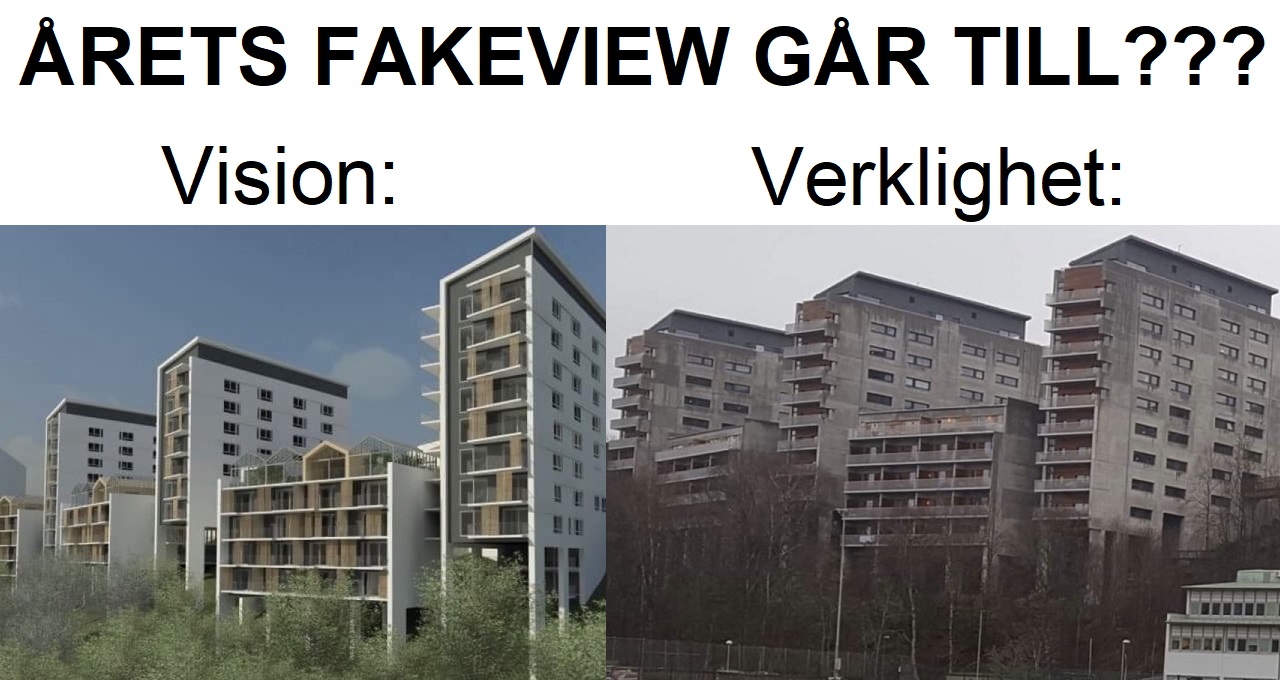 Vilken arkitekt ljög mest? Dvs vem ritade årets fake view?