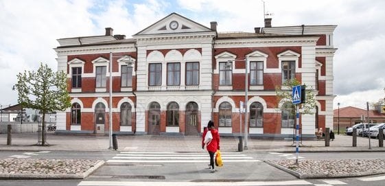  Järnvägsstationen är en av Eksjös vackraste byggnader.