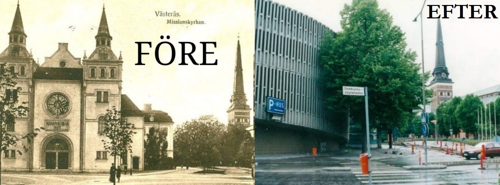 Inte ens den vackra missionskyrkan fick stå kvar när Västerås ansåg att Igor behövde ha ett parkeringshus precis på den platsen.