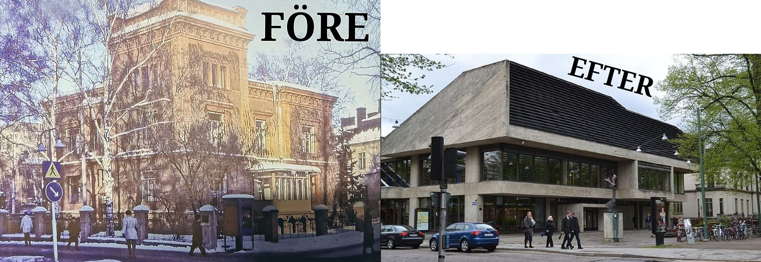 Innan rivningen var Villa Flora en av Norrköpings vackraste byggnader och tillförde de centrala delarna av staden stora skönhetsvärden. Kan man säga samma om stadsbiblioteket?