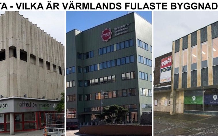 Lista - Värmlands fulaste byggnader, dvs fulast i Karlstad, Kristinehamn, ArLista - Värmlands fulaste byggnader, dvs fulast i Karlstad, Kristinehamn, Arvika, Karlskoga, Säffle osv.
