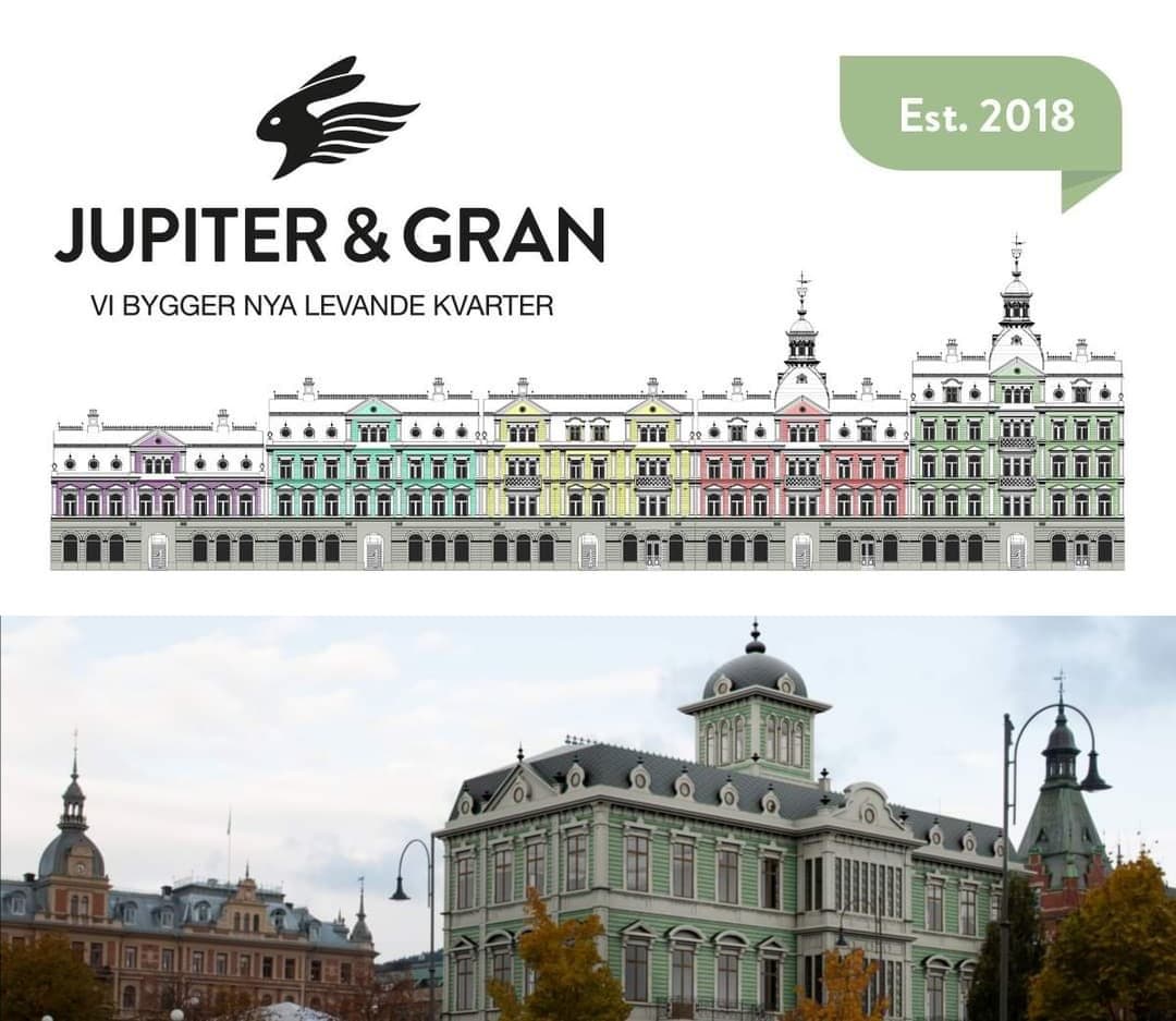 Jupiter & Grans grundkonstruktion är framtagen för att variera husen i två till fem våningar och antalet lägenheter kan växla mellan tre till fem per plan,