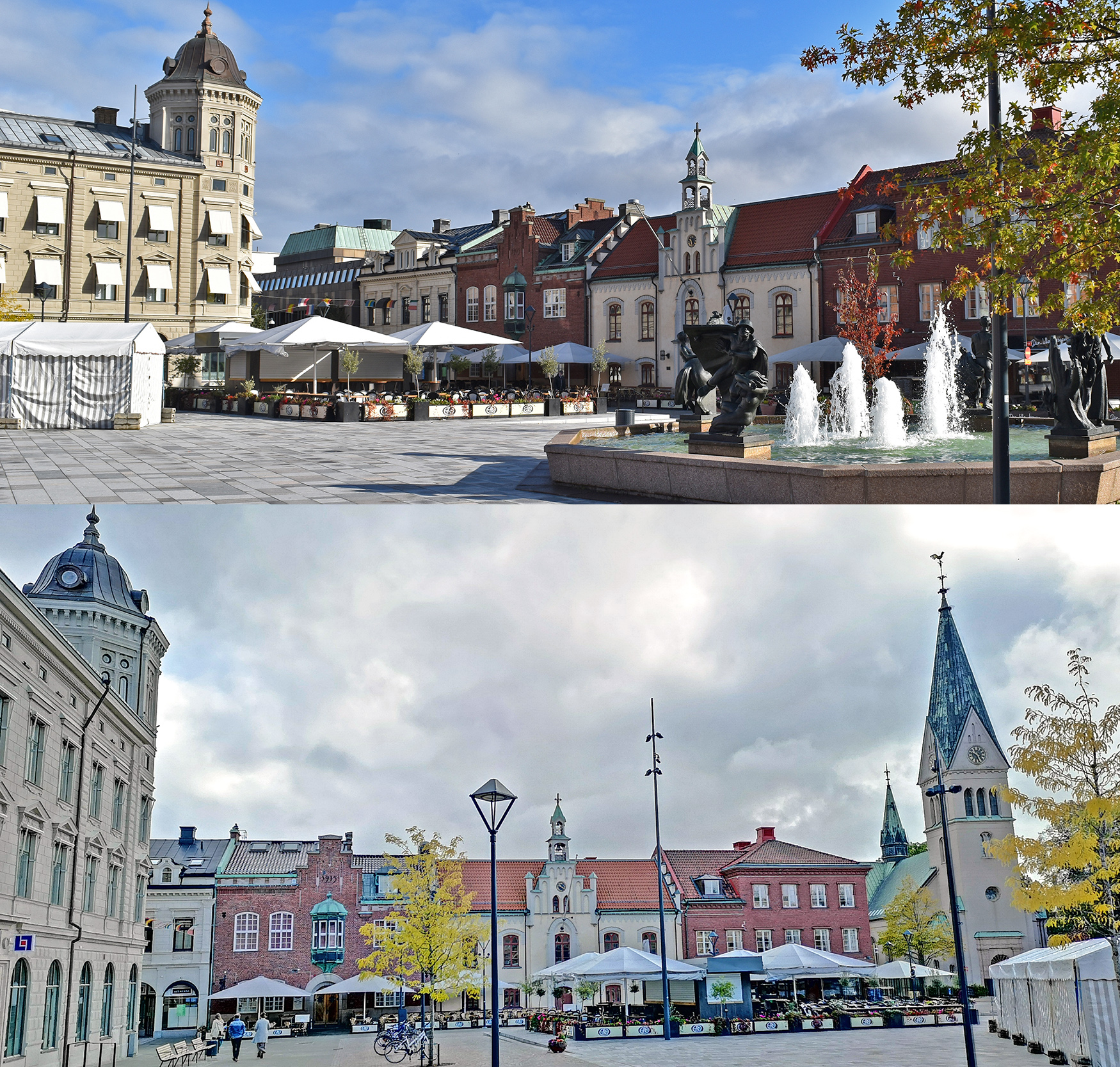 Hertig Johans torg i Skövde är Sveriges åttioförsta vackraste torg.