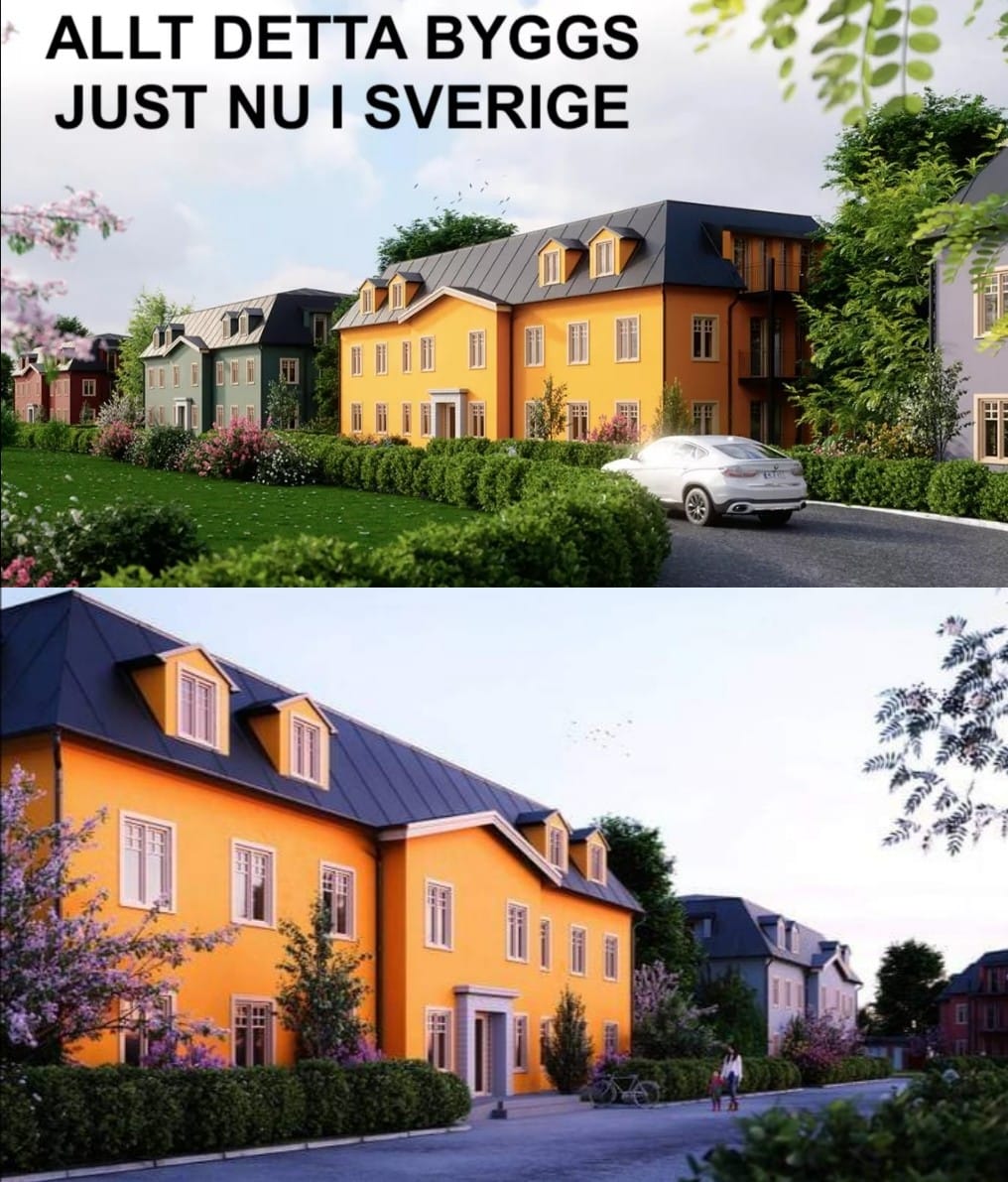 I vackra Steninge Slottsby utanför Märsta byggs just nu 48 vackra lägenheter i vacker lådfri stil. Inflyttning 2022. 