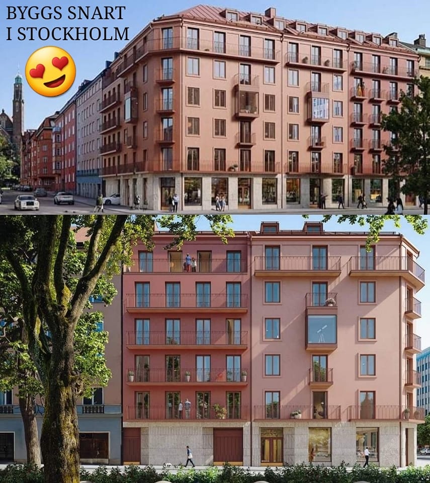 Stockholm blir lite vackrare när en sedan tidigare nedlagd bensinstation ersätts med ett harmoniskt lägenhetshus. För ovanlighetens skull har man valt att anpassa huset efter omgivningen och inte byggt en låda. Byggherre är Balder och arkitektbyrå är Utopia. 