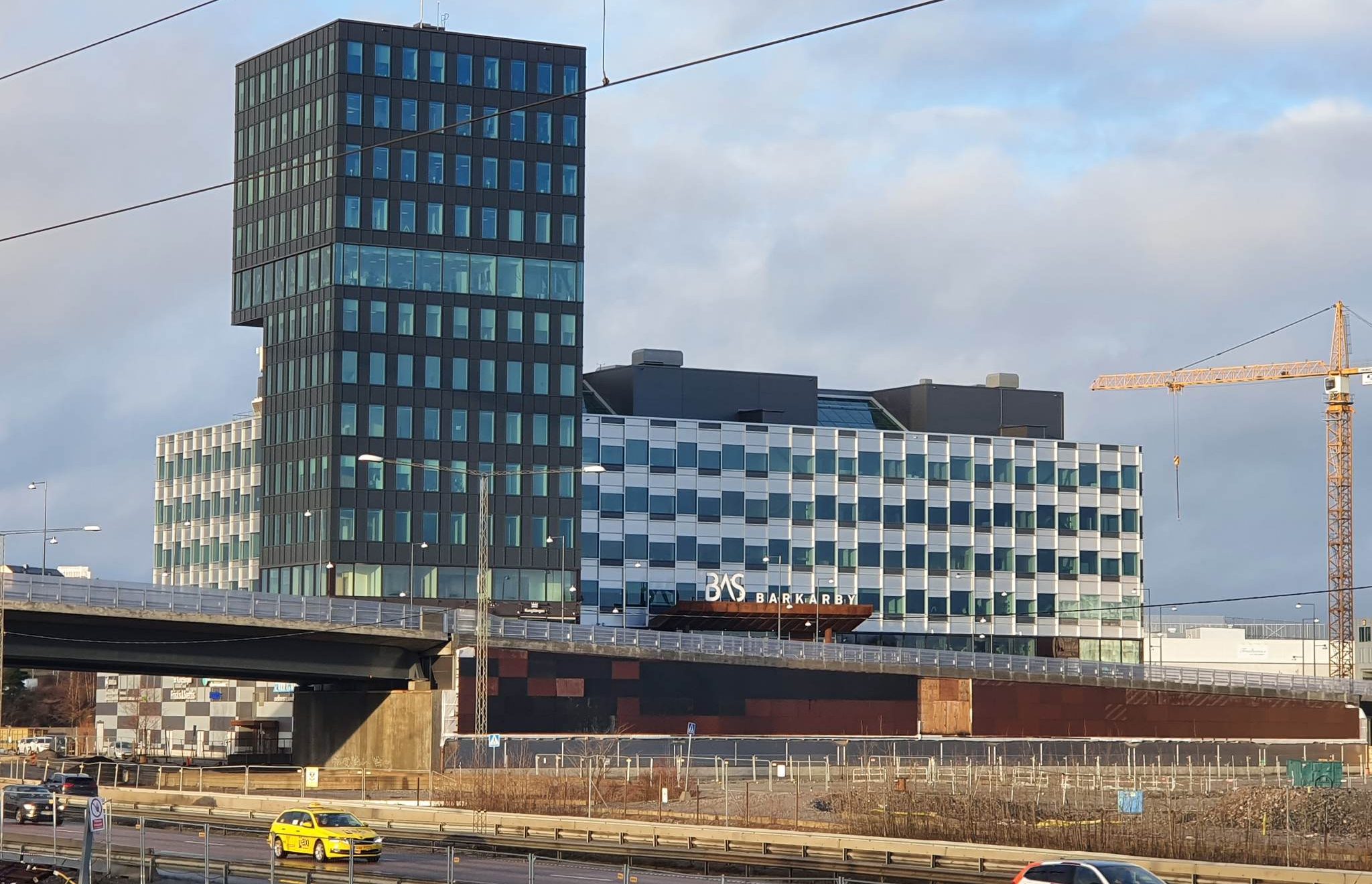 Bas Barkarby, vy från pendelstationen. Foto: Arkitekturupproret