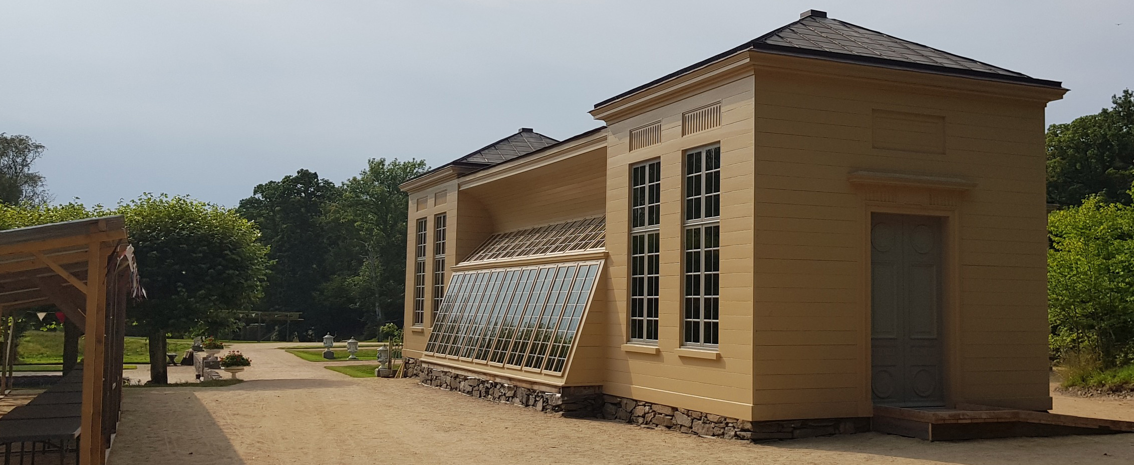 Det rekonstruerade Orangeriet vid Gunnebo Slott är Sveriges femte vackraste nybygge 2023!