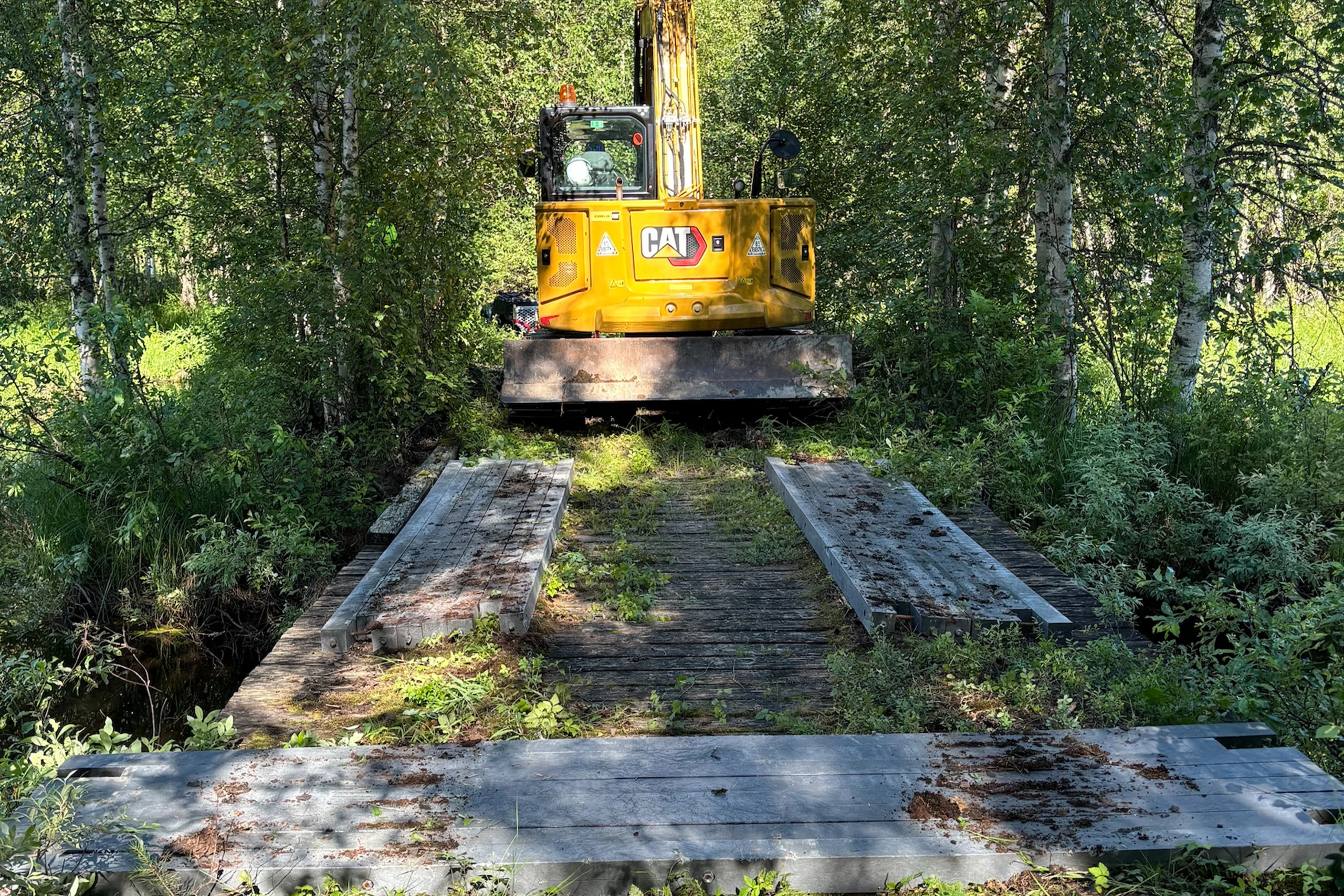 armortrax plastic bog mat forest