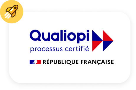Logo de la certification  "Organisme de formation" de Qualiopi 