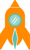 Icône d'une fusée représentant le format bootcamp de la formation BIM