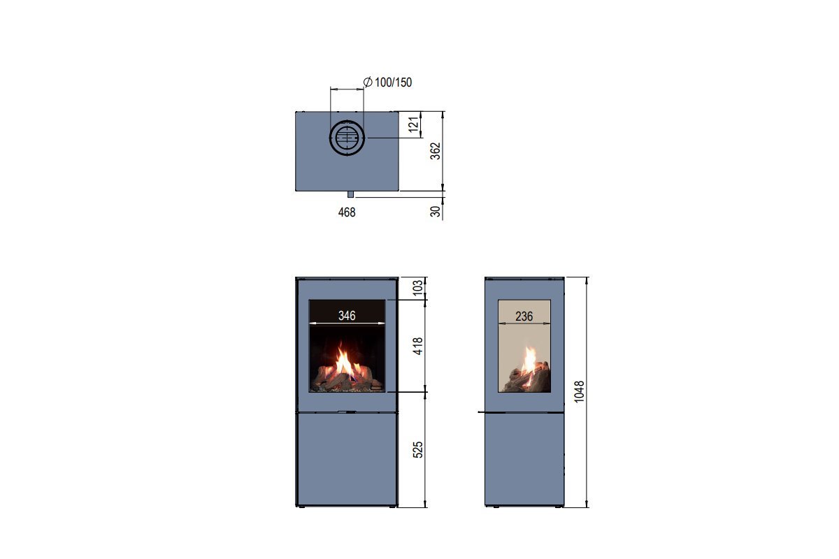 Faber Vejen plus gaskachel-line_image