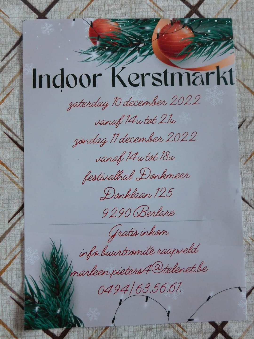 Indoor Kerstmarkt Berlare ARTamandua