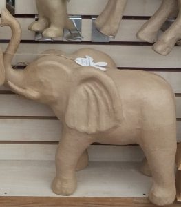 Cardboard Elephant in Art and Craft valley Coulsdon