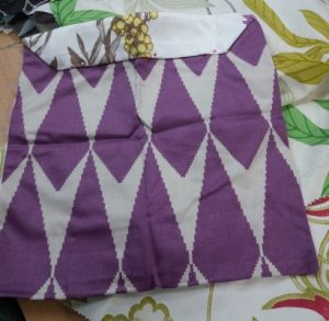 Cushion in progress at Art and Craft Valley Coulsdon