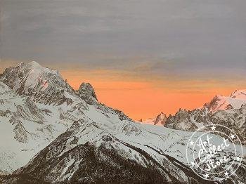 Art Collect Store - Patrick Egger - Lueur naissante sur les cimes (mont-blanc)