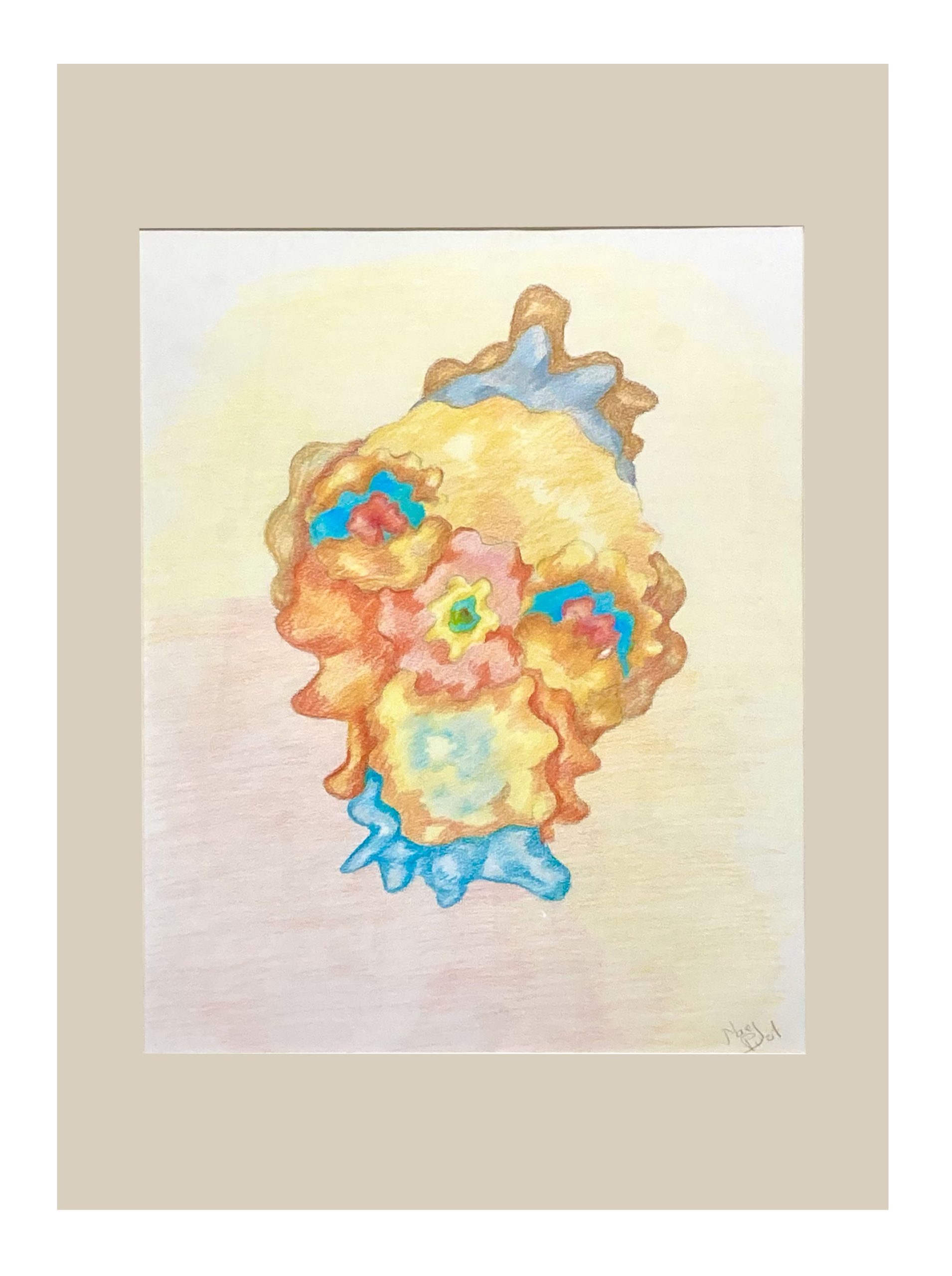 Le Clown70 x 55 cmCrayons aquarellables Supra color soft “Caran d’Ache” sur papier