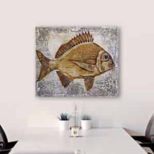 Fish Antique 1, 80x95b