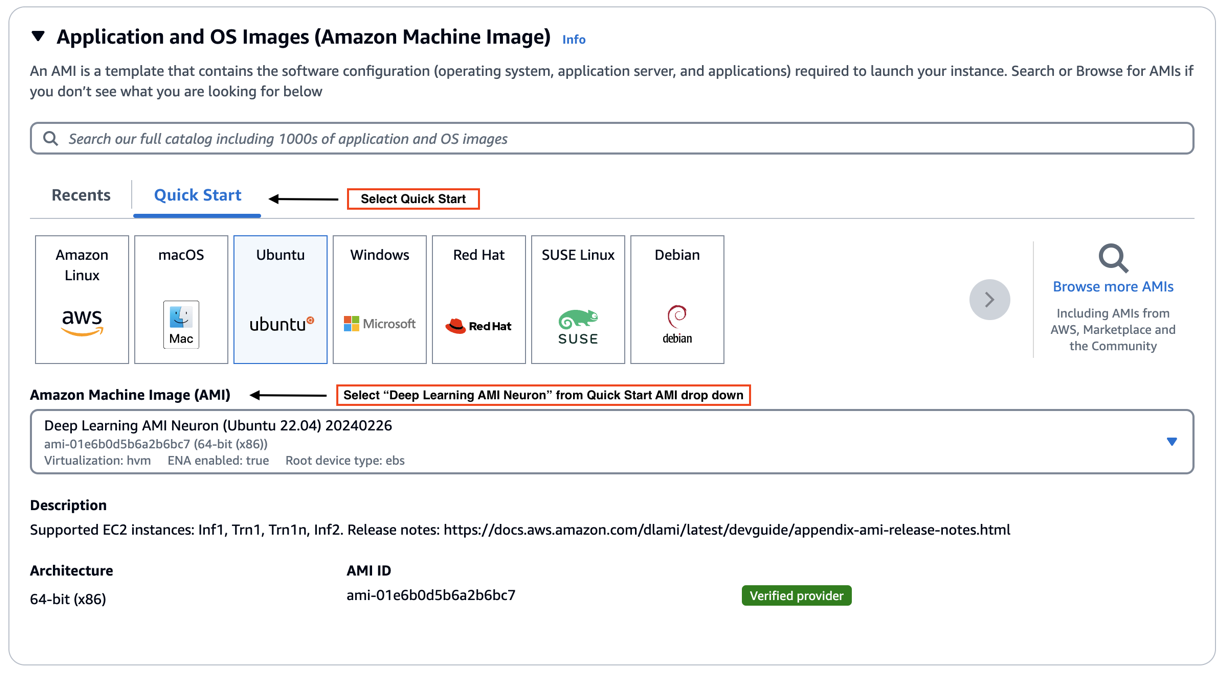 A post from Amazon AWS : Get started quickly with AWS Trainium and AWS Inferentia using AWS Neuron DLAMI and AWS Neuron DLC