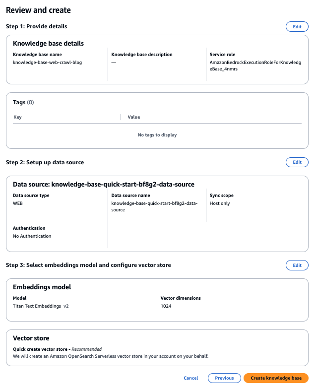 A post from Amazon AWS : Implement web crawling in Knowledge Bases for Amazon Bedrock