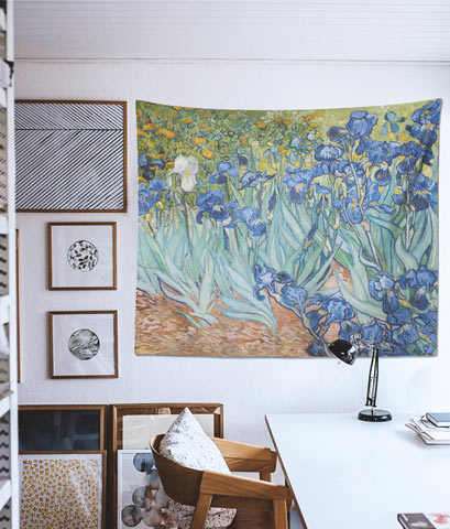 Van Gogh İrisler (Irises) Tablo Duvar Örtüsü