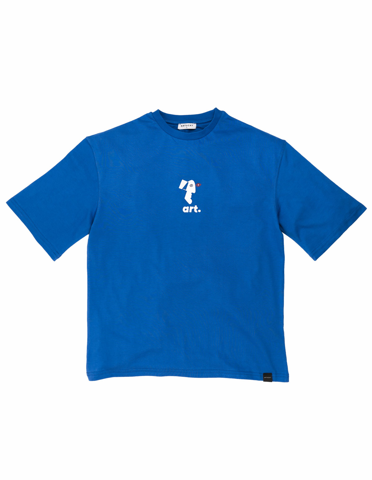 Pablo Picasso 1973, Oversize Sax blue T-Shirt