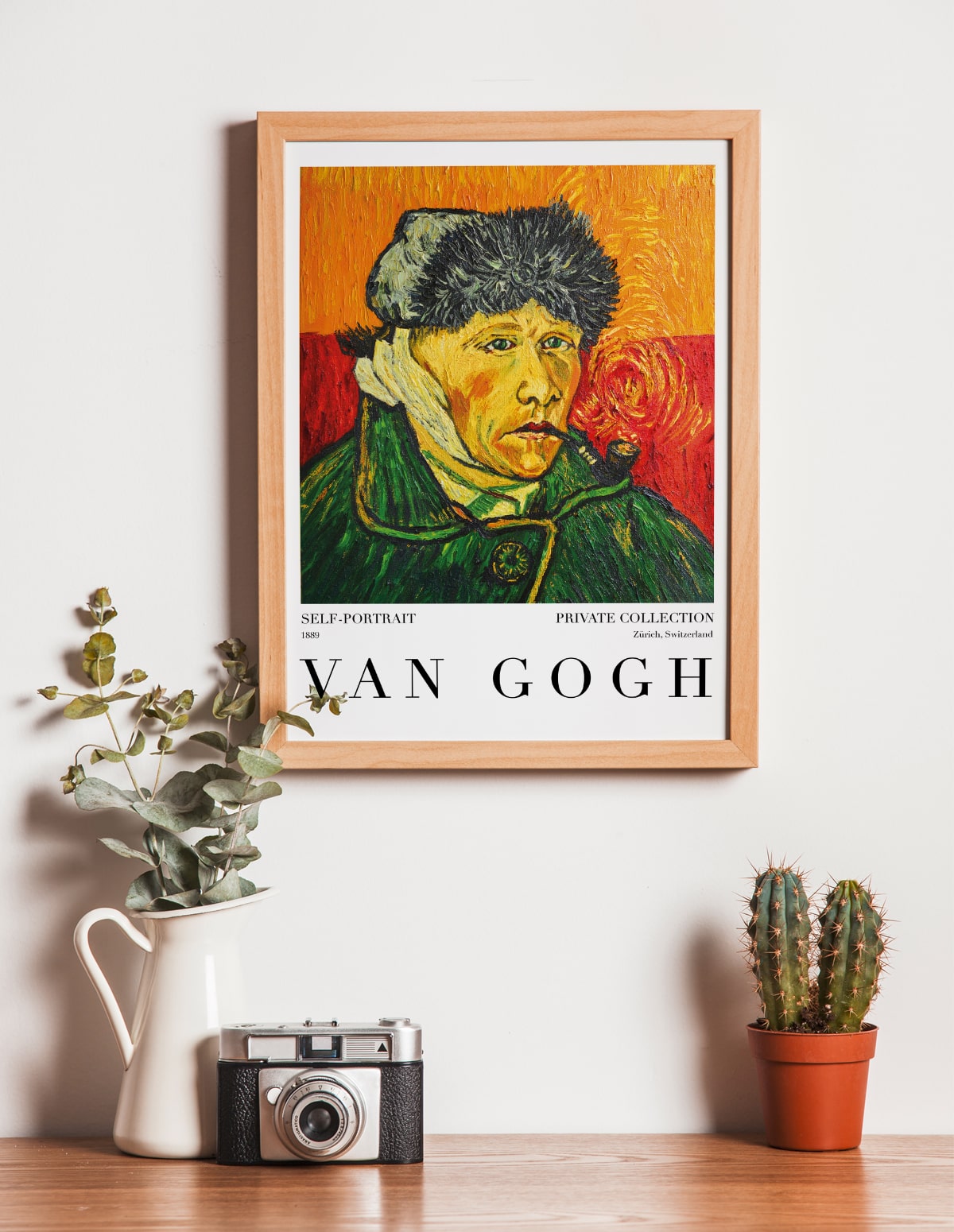 Van Gogh Self Portrait 1890, Vincent van Gogh