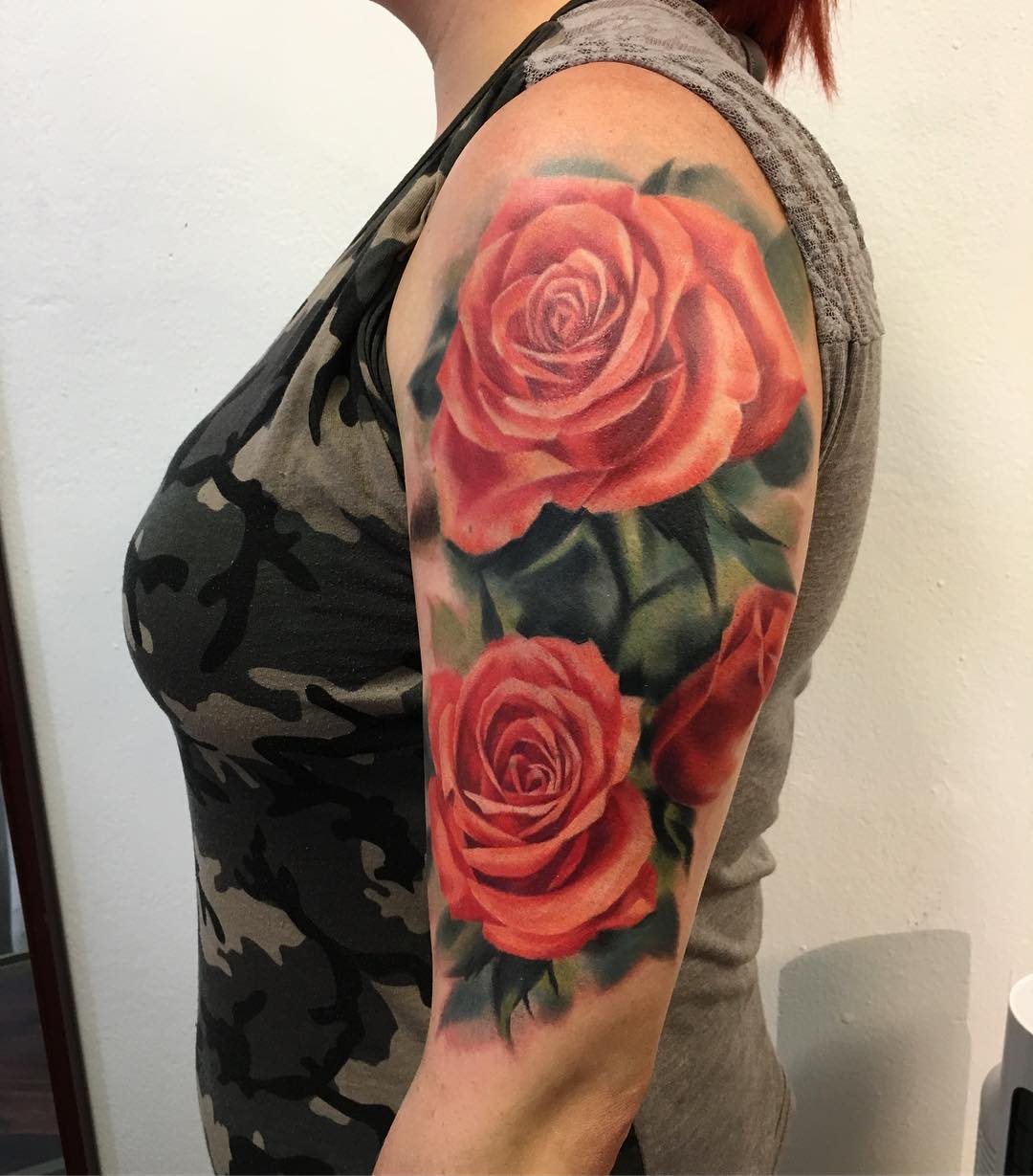 floral tattoo