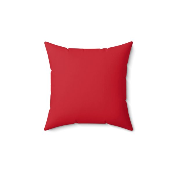 Spun Polyester Square Pillow Dark red - Image 2