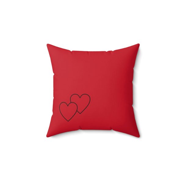 Square Pillow Dark red